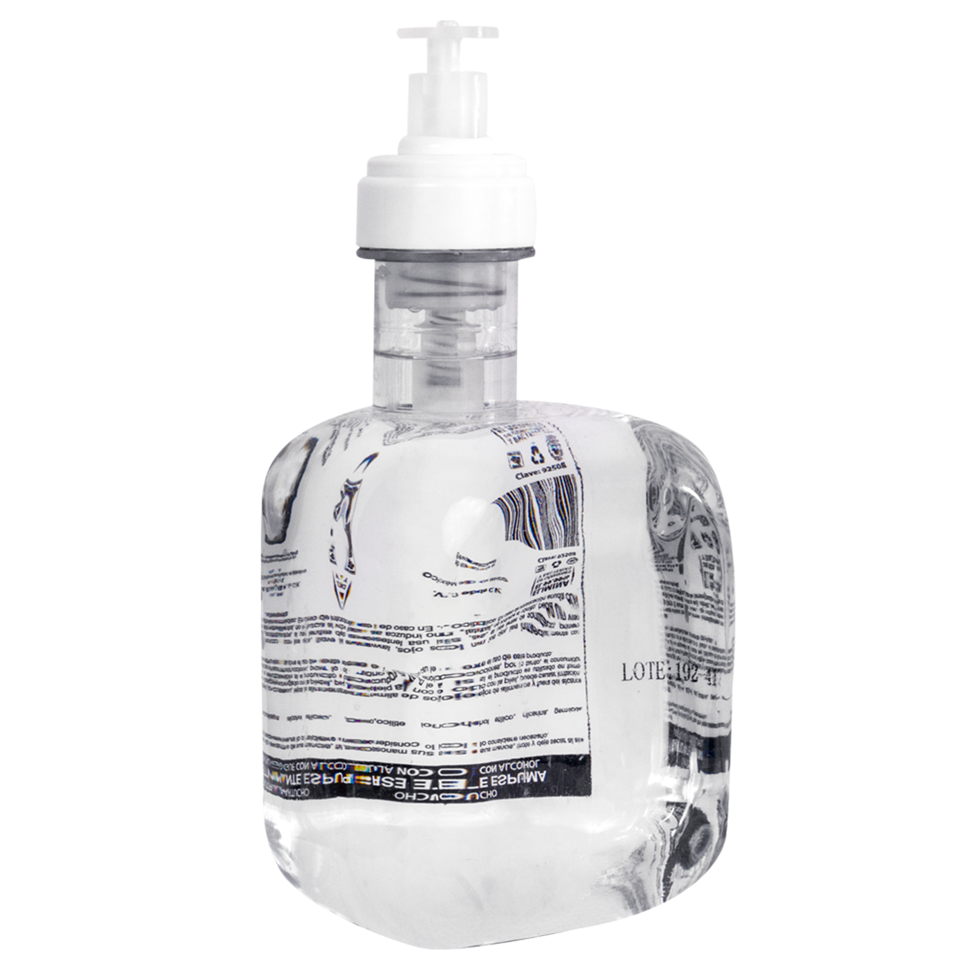 Sanitizante en espuma libre enjuague - base alcohol propietario 4 pzas x 1,200 ml